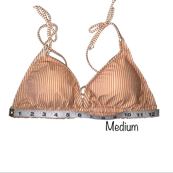 New High Waisted Bikini Set Swimsuit Stripes Boho - Picture 8 of 16